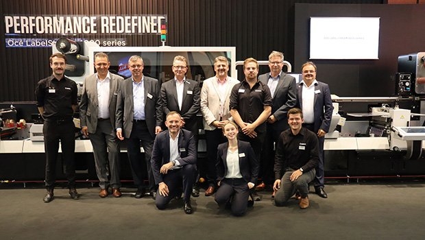 Group photo of team Canon at Labelexpo Europe 2019